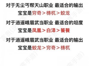 天龙八部2飞龙战天职业深度解析与攻略：天龙八部中强势职业推荐及成长指南