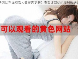 免费网站在线观看人数在哪更新？查看该网站的实时数据统计