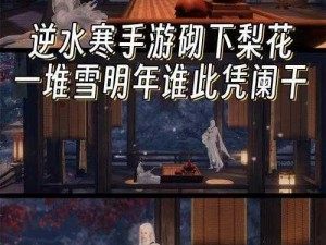 逆水寒中梅雪煮茶奇遇攻略：触发策略与速刷秘诀