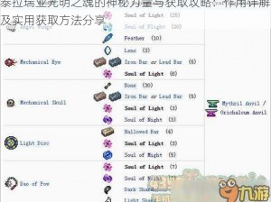 泰拉瑞亚光明之魂的神秘力量与获取攻略：作用详解及实用获取方法分享
