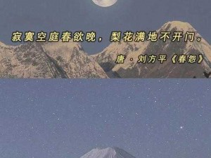 寂寞空庭春欲晚mv惜春词【能否详细谈谈寂寞空庭春欲晚 mv 惜春词所蕴含的情感与意境？】