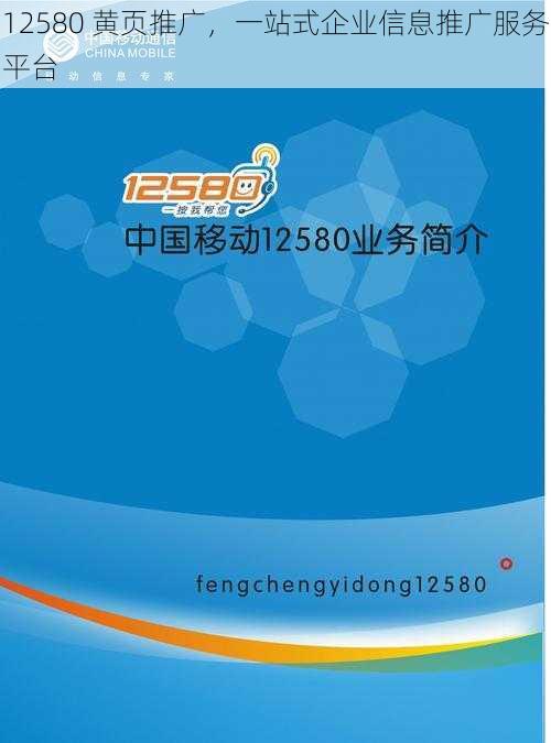 12580 黄页推广，一站式企业信息推广服务平台