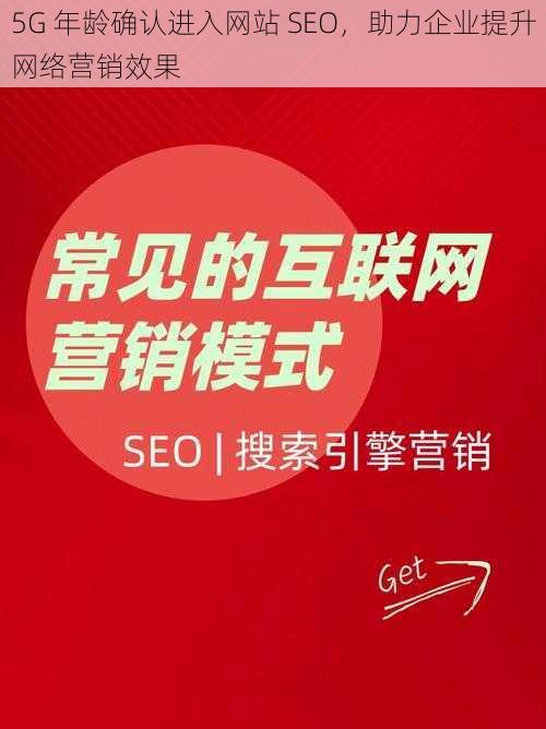 5G 年龄确认进入网站 SEO，助力企业提升网络营销效果