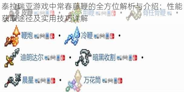 泰拉瑞亚游戏中常春藤鞭的全方位解析与介绍：性能获取途径及实用技巧详解