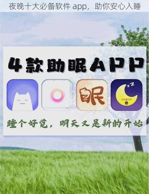 夜晚十大必备软件 app，助你安心入睡