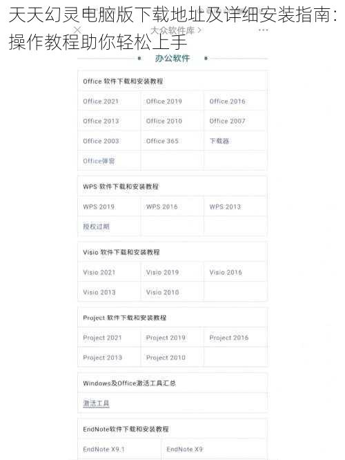 天天幻灵电脑版下载地址及详细安装指南：操作教程助你轻松上手