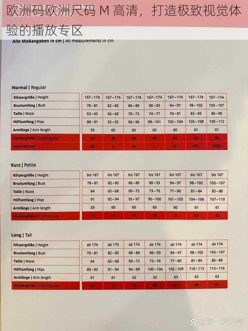 欧洲码欧洲尺码 M 高清，打造极致视觉体验的播放专区
