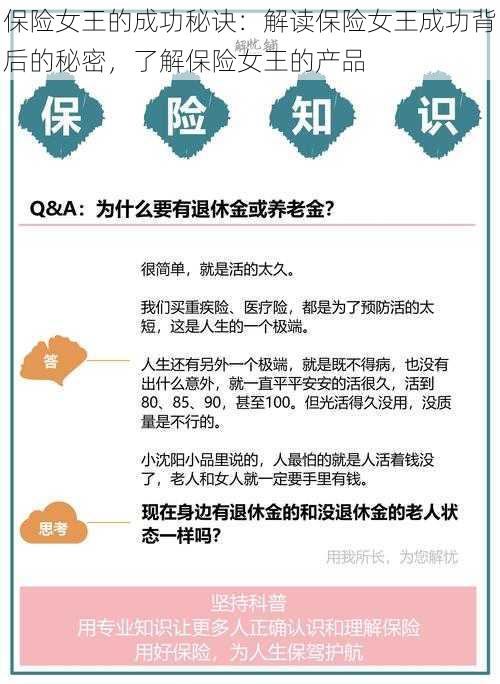 保险女王的成功秘诀：解读保险女王成功背后的秘密，了解保险女王的产品