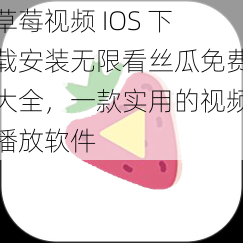 草莓视频 IOS 下载安装无限看丝瓜免费大全，一款实用的视频播放软件