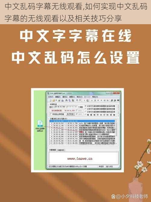 中文乱码字幕无线观看,如何实现中文乱码字幕的无线观看以及相关技巧分享