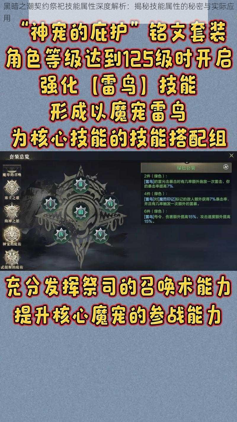 黑暗之潮契约祭祀技能属性深度解析：揭秘技能属性的秘密与实际应用