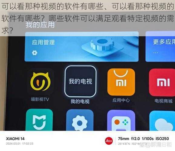 可以看那种视频的软件有哪些、可以看那种视频的软件有哪些？哪些软件可以满足观看特定视频的需求？