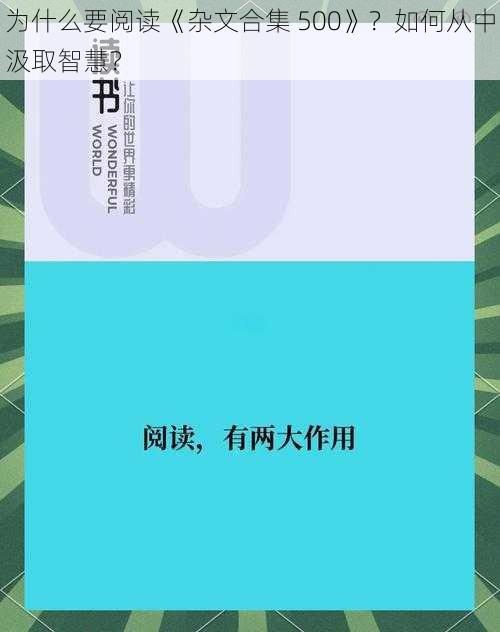 为什么要阅读《杂文合集 500》？如何从中汲取智慧？