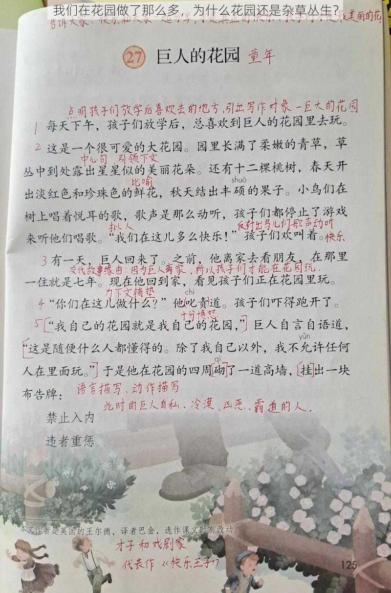 我们在花园做了那么多，为什么花园还是杂草丛生？