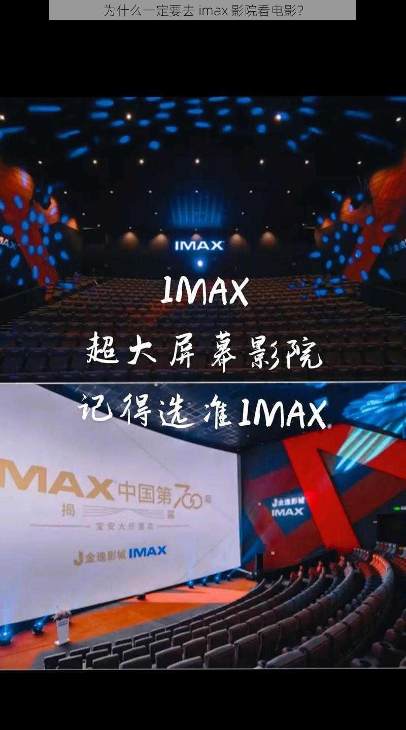 为什么一定要去 imax 影院看电影？