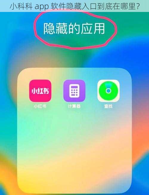 小科科 app 软件隐藏入口到底在哪里？