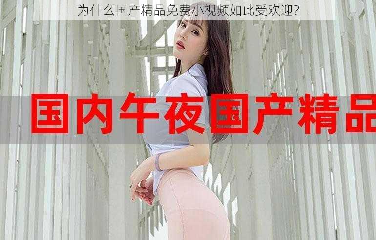 为什么国产精品免费小视频如此受欢迎？