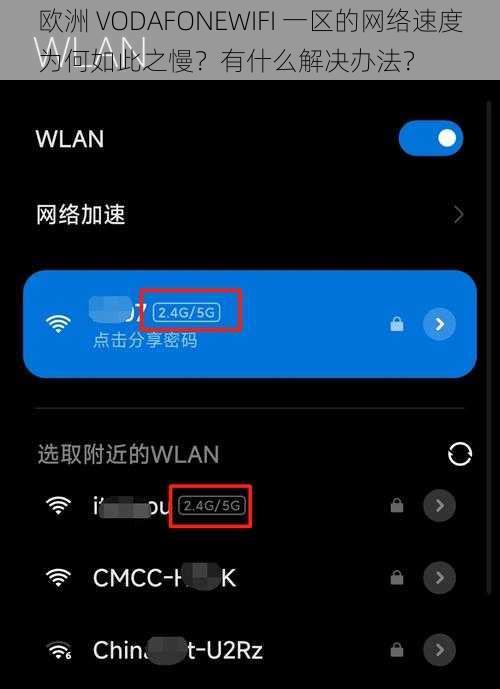 欧洲 VODAFONEWIFI 一区的网络速度为何如此之慢？有什么解决办法？