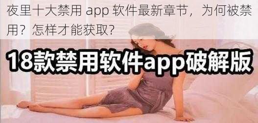 夜里十大禁用 app 软件最新章节，为何被禁用？怎样才能获取？